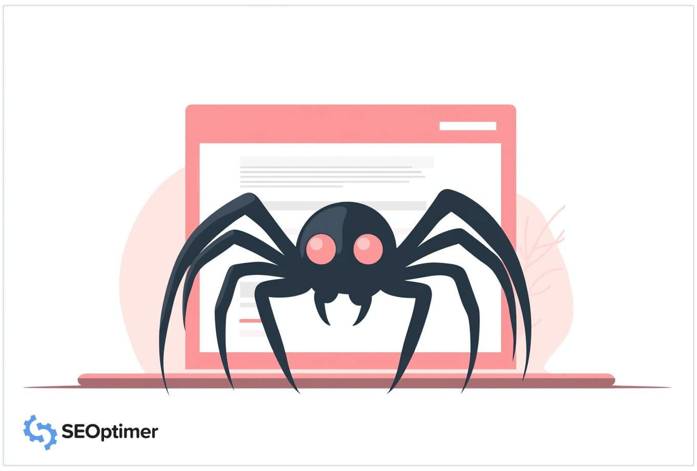 SEO spider crawling a website